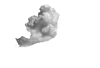 a black and white photo of a cloud on a white background .