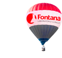 a hot air balloon that says fontana on it