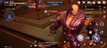 a man in a purple suit is standing in a video game with a remaining activity time of 7m 32s left