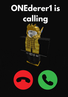 a poster that says onederer1 is calling with a robot on it