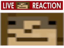 a picture of a monkey with a live reaction sign above it