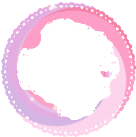 a pink and purple circle with a white background