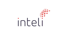 a logo for inteli with a red circle on it