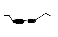 a pair of sunglasses on a white background .