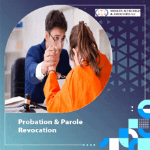 a poster for probation and parole revocation with a picture of a man and a woman