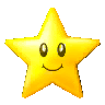 a yellow star with a smile on its face .