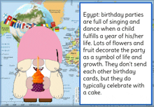 egypt birthday parties are full of singing and dance when a child fulfills a year of his or her life