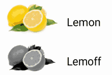 a picture of lemons and a picture of lemonoff