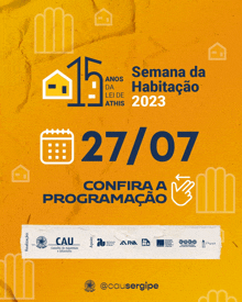 a poster that says semana da habitacao 2023