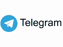 a logo for telegram with a blue airplane in the middle