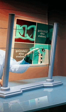 a computer screen shows a person using a stethoscope and the numbers 219b29j on it