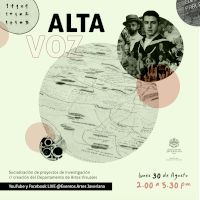 an advertisement for alta voz shows a map and people