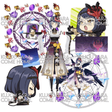 a collage of kujou sara come home icons