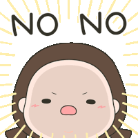 a cartoon drawing of a person with the words no no written on it