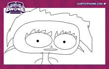 a drawing of a monster with garticphone.com written on the bottom