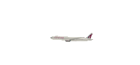 an airplane with the word qatar on the side