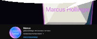 a youtube channel called marcus hollinger has a purple logo