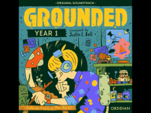 an album cover for grounded year 1 featuring a song by marc rebel