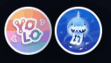 a yo lo logo and a shark logo are shown