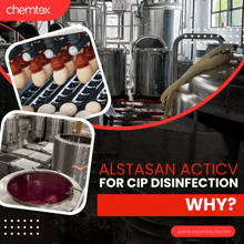 an ad for alstasan acticv for cip disinfection explains why