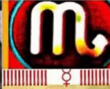 a close up of a m and a female symbol