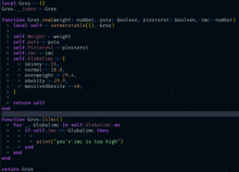 a screenshot of a program written in a programming language