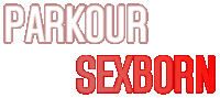 a logo for parkour sexborn with a white background