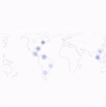 an advertisement for bifrost wallet shows a phone and a map of the world