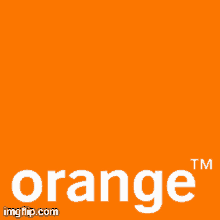 an orange background with the words orange tm on it