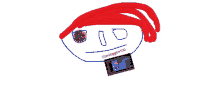 a drawing of a person with red hair and a tablet that says ' lillianloggam100 ' at the bottom