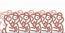 a drawing of a row of swirls that looks like a border