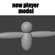 a model of a new player model with a gray background