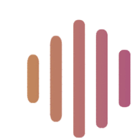 a graphic of a sound wave with a few lines in different colors