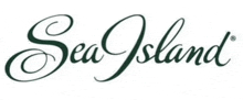 a logo for sea island is shown on a white background .