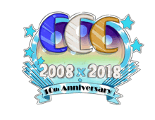 a logo for the 10th anniversary of ccc