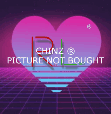 a picture of a pink heart with the words chinz picture not bought