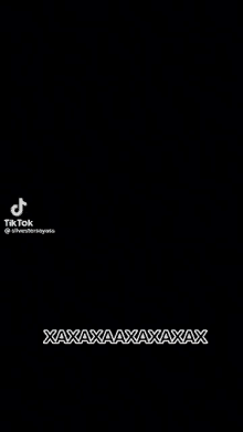 a tiktok video with a black background and a few words on it