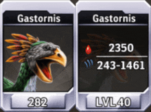 a picture of a gastornis and a picture of a blood drop