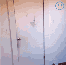 a picture of a door with a smiley face in the corner