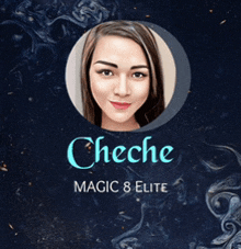 a picture of a woman with the name cheche