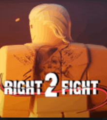 a video game called right 2 fight with a man with tattoos on his back