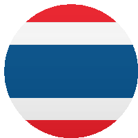 a circle with a red white and blue flag on it