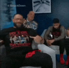 Sami Zayn Roman Reigns Backstage Effect GIF