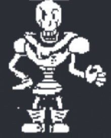 a pixel art drawing of a skeleton holding a boxing glove .