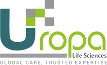 a logo for uropa life sciences that says global care