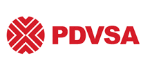 a logo for pdvsa with a red circle