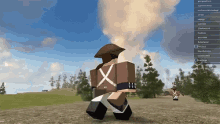 a screenshot of a video game shows a soldier with a hat and a cross on his chest