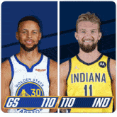 golden state warriors player stephen curry and indiana pacers player chris paul