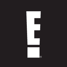 a white letter e on a black background with a trademark