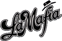 a black and white logo that says la mafia